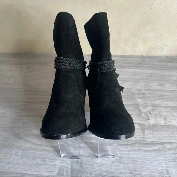 Splendid Larchmont Bootie Black Suede Leather Block Heel Women’s Size 7.5 - Picture 5 of 13